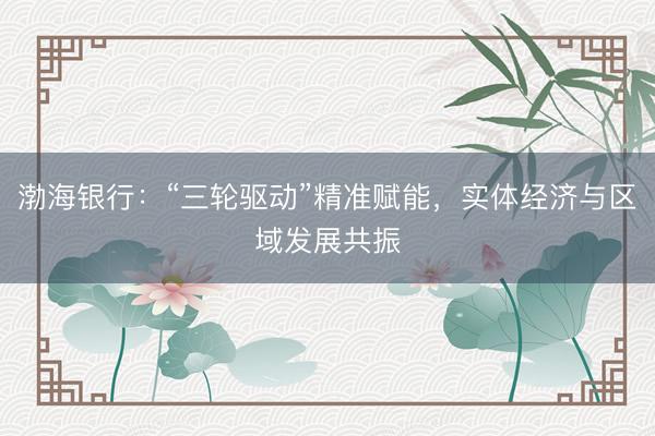 渤海银行：“三轮驱动”精准赋能，实体经济与区域发展共振