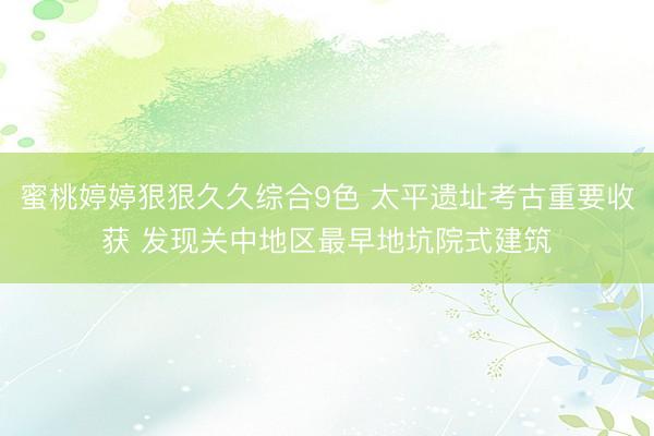 蜜桃婷婷狠狠久久综合9色 太平遗址考古重要收获 发现关中地区最早地坑院式建筑