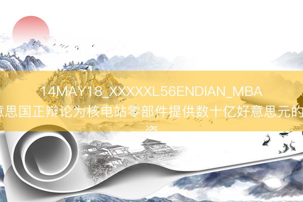 14MAY18_XXXXXL56ENDIAN_MBA 好意思国正辩论为核电站零部件提供数十亿好意思元的融资