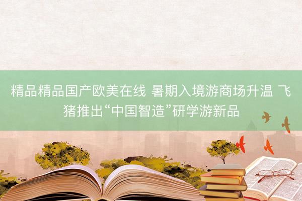 精品精品国产欧美在线 暑期入境游商场升温 飞猪推出“中国智造”研学游新品